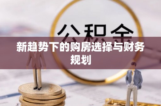东港新趋势下的购房选择与财务规划