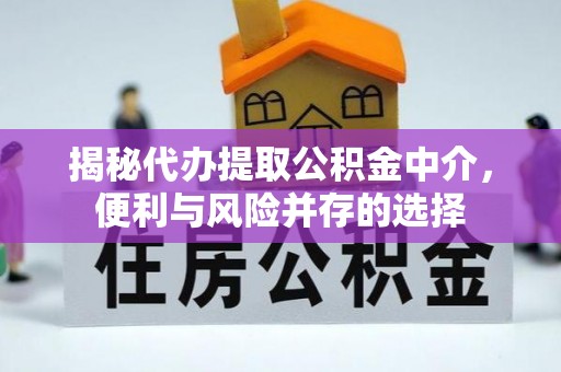 东港揭秘代办提取公积金中介，便利与风险并存的选择