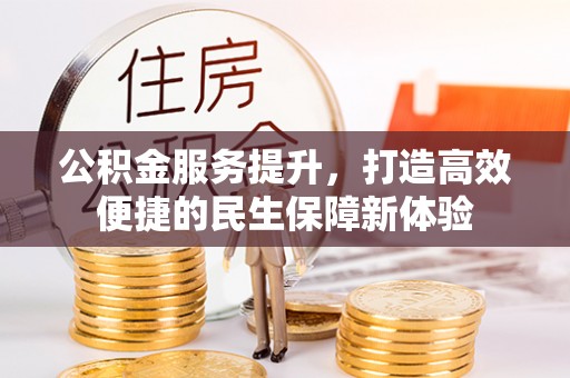 东港公积金服务提升，打造高效便捷的民生保障新体验