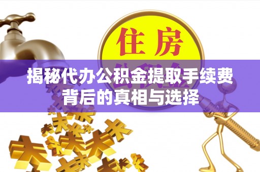 东港揭秘代办公积金提取手续费背后的真相与选择