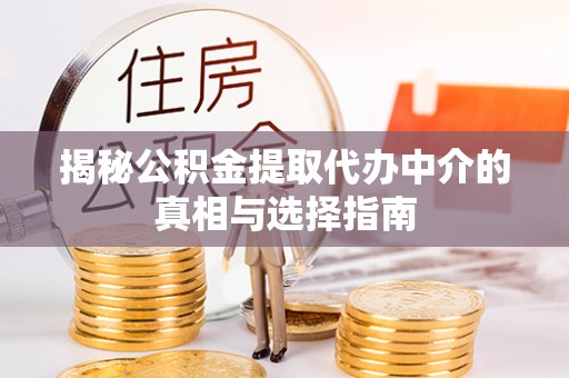 东港揭秘公积金提取代办中介的真相与选择指南