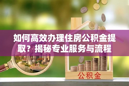 东港如何高效办理住房公积金提取？揭秘专业服务与流程