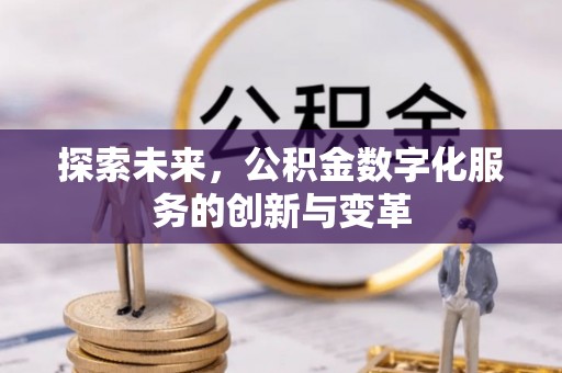 东港探索未来，公积金数字化服务的创新与变革