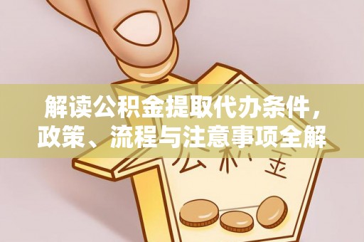 东港解读公积金提取代办条件，政策、流程与注意事项全解析