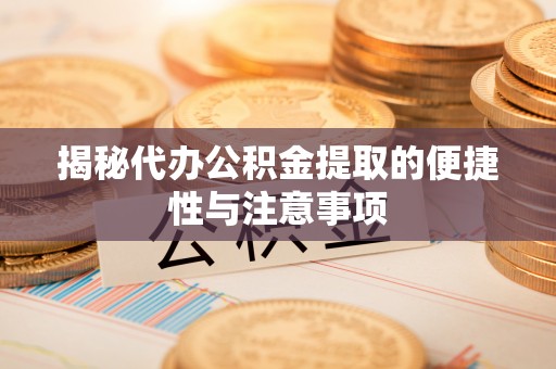 东港揭秘代办公积金提取的便捷性与注意事项