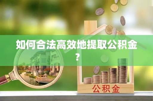 东港如何合法高效地提取公积金？